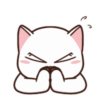 annmeowparty cat sorry meow cute cat Sticker