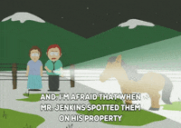 horse looking GIF by South Park 