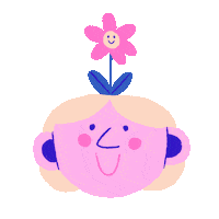 Happy Flower Sticker