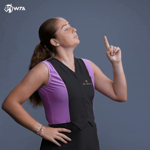 Point Up Jelena Ostapenko GIF by WTA