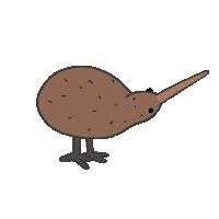 Bird Kiwi Sticker