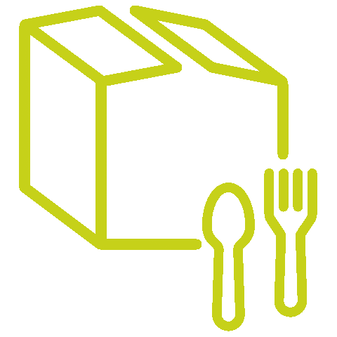 eat_marketing food packaging takeaway eatmarketing Sticker