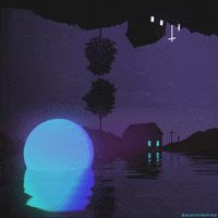 Blue Moon Art GIF by dualvoidanima