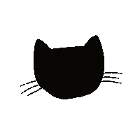 ClaraLewisIllustration cat halloween spooky kitty Sticker