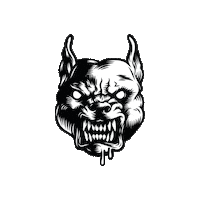 100Hardcore dog hardcore gabber hakken Sticker