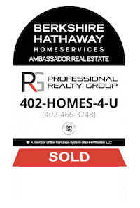 Berkshire Hathaway Sold Home Sticker by Professional Realty Group