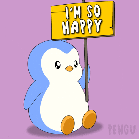Happy Penguin GIF by Pudgy Penguins