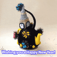 Happy New Year Fireworks GIF by TeaCosyFolk