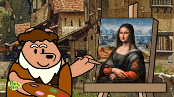 Mona Lisa Artist GIF