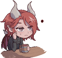 zCero0 red bar dnd demon Sticker