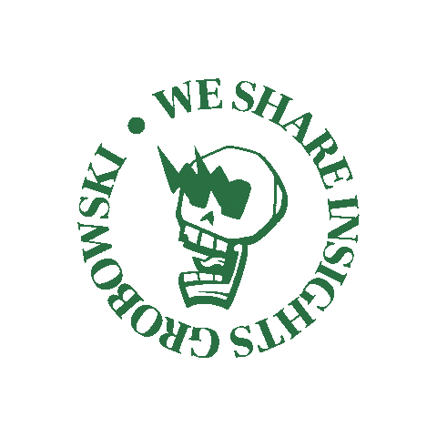 GrobowskiAarhus logo insights grøn grobowski Sticker