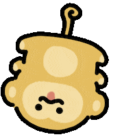 Monkey 手書き Sticker by kupaberu