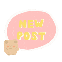 Thekefimarket new kawaii new post bear Sticker