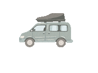 vanlife camper caddy namastechen caddyroamers Sticker