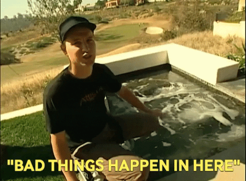 mtvcribs giphygifmaker blink 182 hot tub mark hoppus GIF