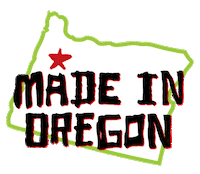 Portland Oregon Sticker by Wild Mike's Ultimate Pizza