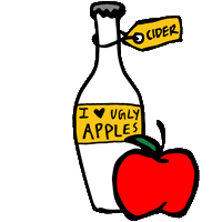cider pickcider Sticker by Emily MacKinnon