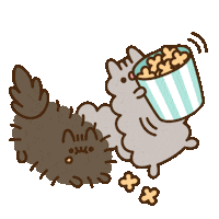 Food Popcorn Sticker by Pusheen