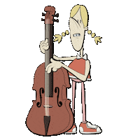 Rock And Roll Girl Sticker by Shachamrr