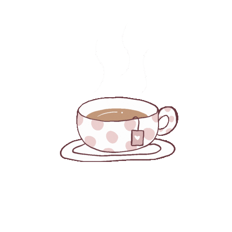 Tea Time Heart Sticker