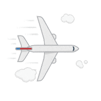 Landing Sticker by American Airlines