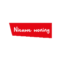 Kooyman_Eigen_Huis makelaar nieuw rood woning Sticker