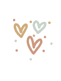 Polka Dots Hearts Sticker