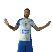 vervawarszawa volleyball match block volley Sticker