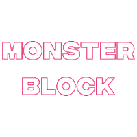 Monster Block Sticker by LNV