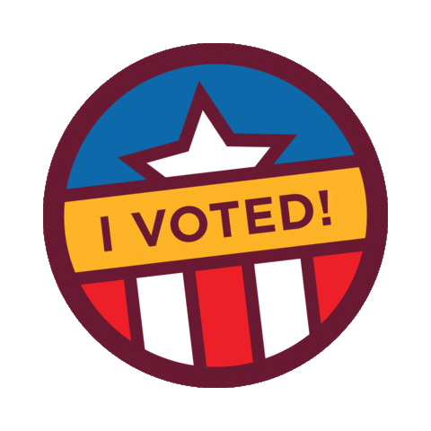 Voting Presidential Election Sticker by Susquehanna University