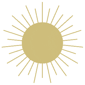 Sunny Days Gold Sticker by bazart