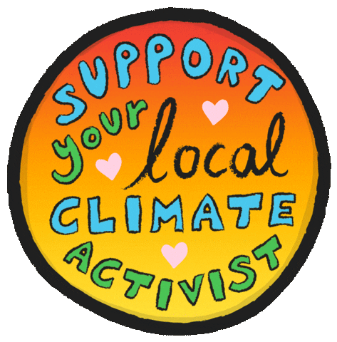 Climate Change Love Sticker by Tolmeia Gregory