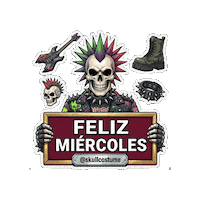 Punk Rock Halloween Sticker