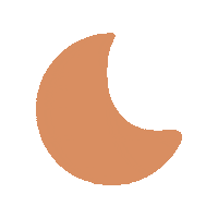 Orange Moon Sticker by Apo