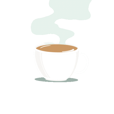 batoulriizk hot coffee winter morning Sticker