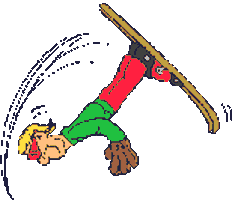 skiing STICKER