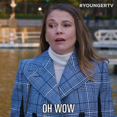 Sutton Foster Wow GIF by TV Land