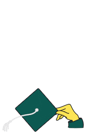 Graduation Grad Cap Sticker by Oakton Community College