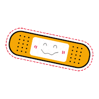 Happy Band Aid Sticker by Jalilachildrens
