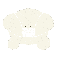 犬 ビションフリーゼ Sticker