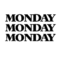 Days Of The Week Monday Sticker by Molly Alexander