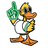 Number 1 Duck Sticker by Quick Quack