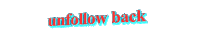 3d words unfollow back Sticker by AnimatedText