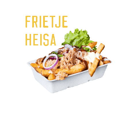 Pieperz giphygifmaker food eten friet Sticker