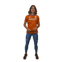 AtletiekunieNL oranje juichen sprint teamnl Sticker