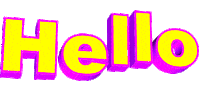 text hello Sticker