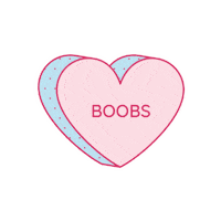 Heart Valentine Sticker by Barbells for Boobs