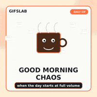 Good Morning Coffee GIF by Gifs Lab