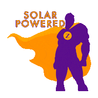 Solar Power Hero Sticker by Zoom Tan