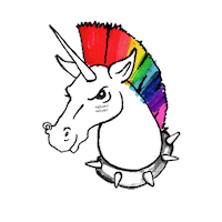 Friendlyunicorn unicorn friendly fu fufufu Sticker